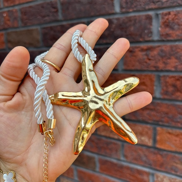 Zara Starfish Gold Necklace - Picture 6 of 8